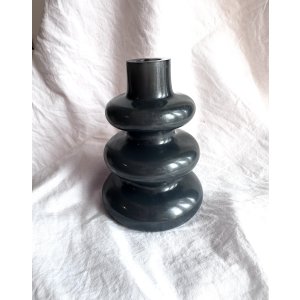 VASE SPIRAL  - Noir