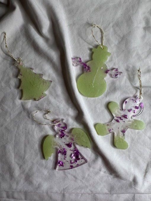 LOT PENDENTIF SAPIN DE NOËL